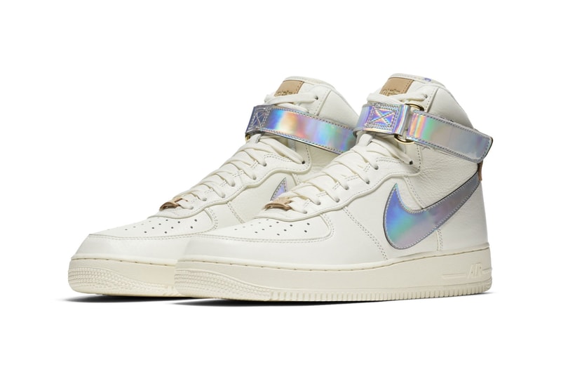 Nike Air Force 1 High QS "The Bund" Official Images china exclusive sneaker AIR FORCE 1 HIGH QS YH 18 NAI KE "THE BUND" WHITE LASER BROWN