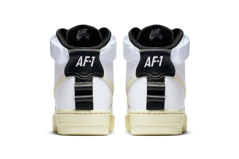Nike Air Force 1 Utility High Release Information logo sneaker branding black white pink colorways date info 
