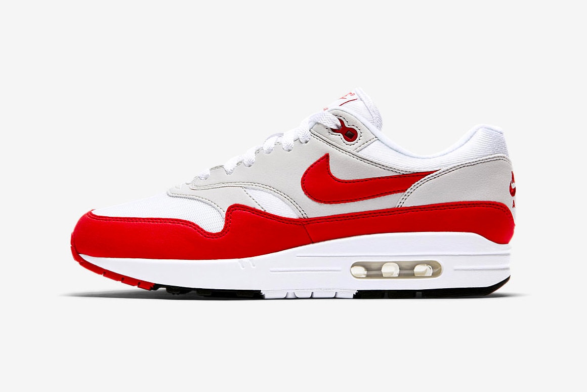 Nike Air Max 1 Anniversary "University Red" restock release date price info colorway 2018 november red grey white 