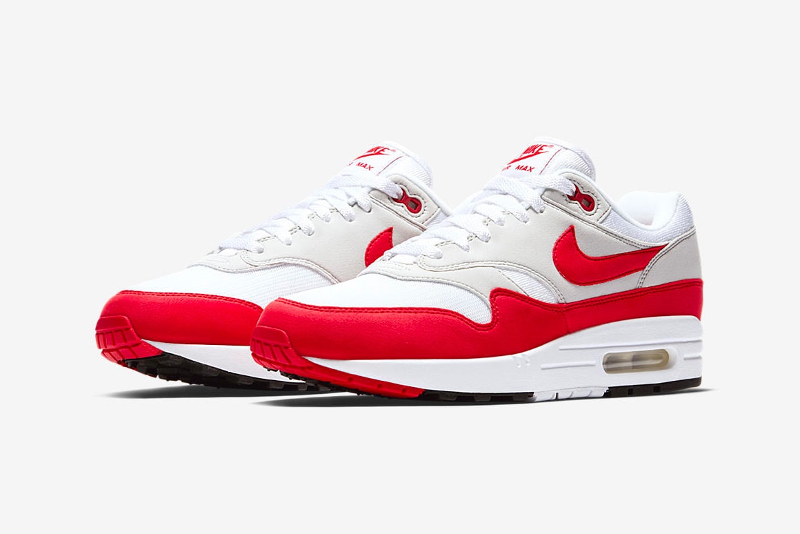 Nike Air Max 1 Anniversary "University Red" restock release date price info colorway 2018 november red grey white 