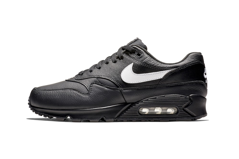 Nike Air Max 90/1 Black Leather release info white sneakers