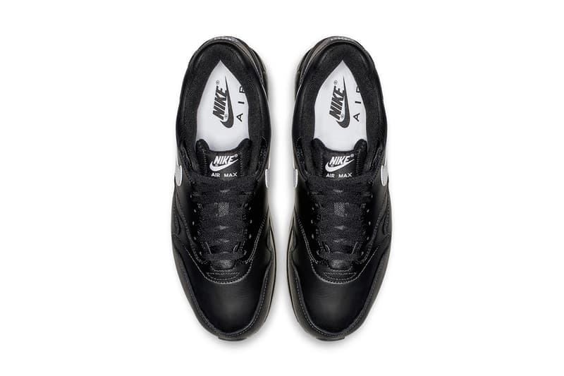 Nike Air Max 90/1 Black Leather release info white sneakers