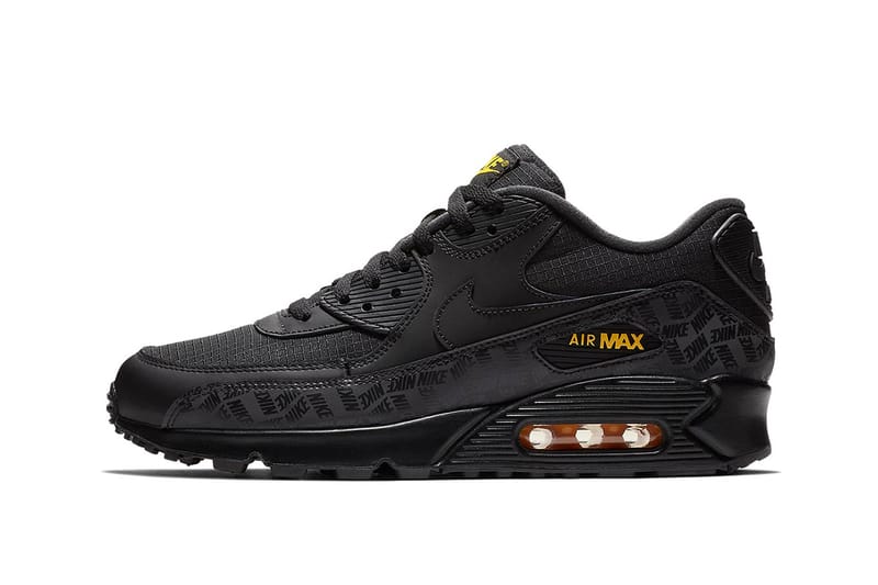 air max 90 essential black and yellow