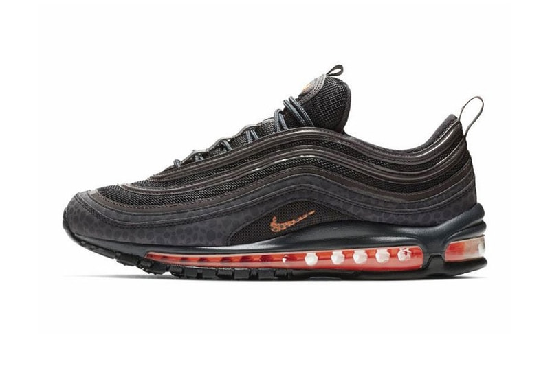Nike Air Max 97 "Off Noir" Safari Print colorway grey total orange sneaker release date info price buy online
