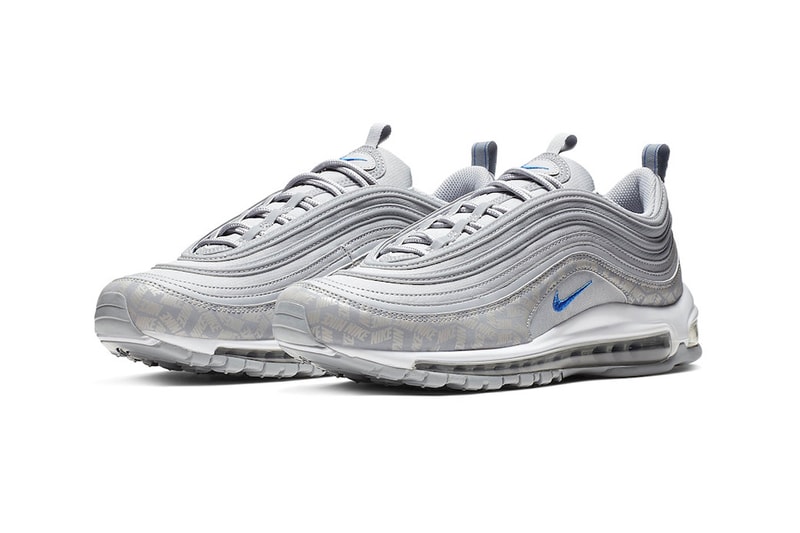 Nike Air Max 97 Wolf Grey Game Royal white branding 