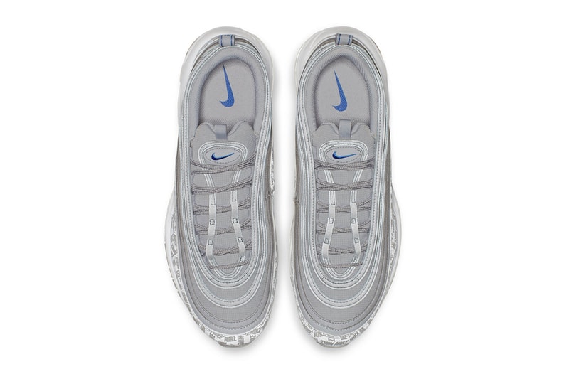Nike Air Max 97 Wolf Grey Game Royal white branding 