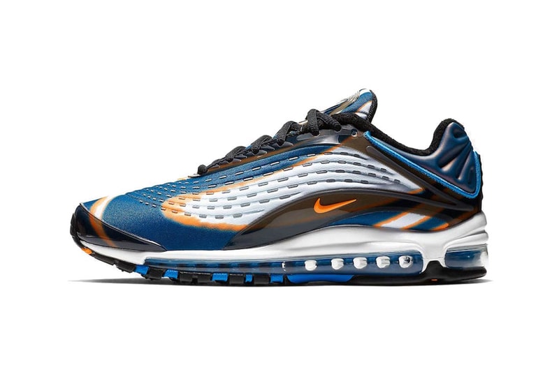 nike air max deluxe cool grey total orange blue force black bright grape cobalt tint release date 2018 november footwear nike sportswear