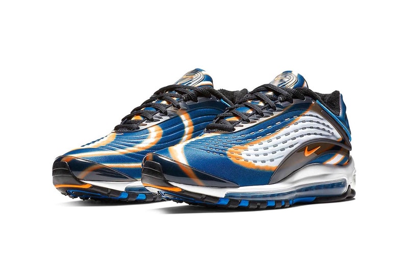 nike air max deluxe cool grey total orange blue force black bright grape cobalt tint release date 2018 november footwear nike sportswear