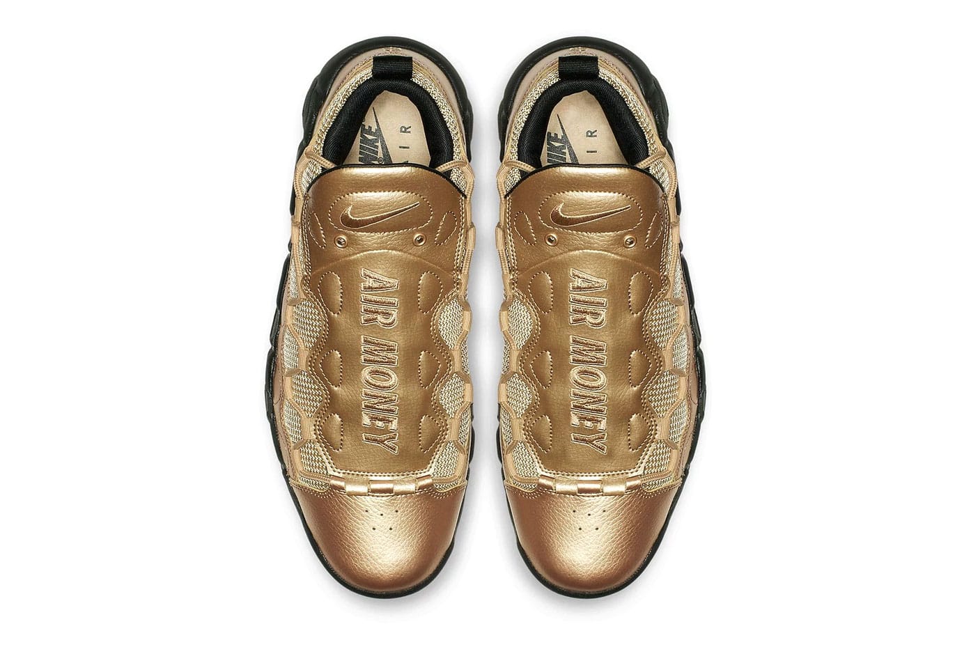 nike more money gold