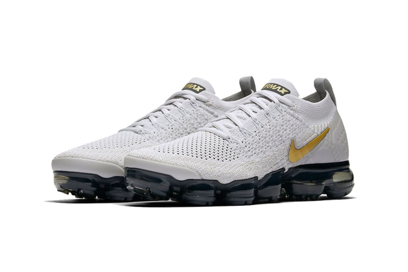 nike air vapormax 2 0 vast grey metallic gold pure platinum dark grey white 2018 november nike sportswear footwear