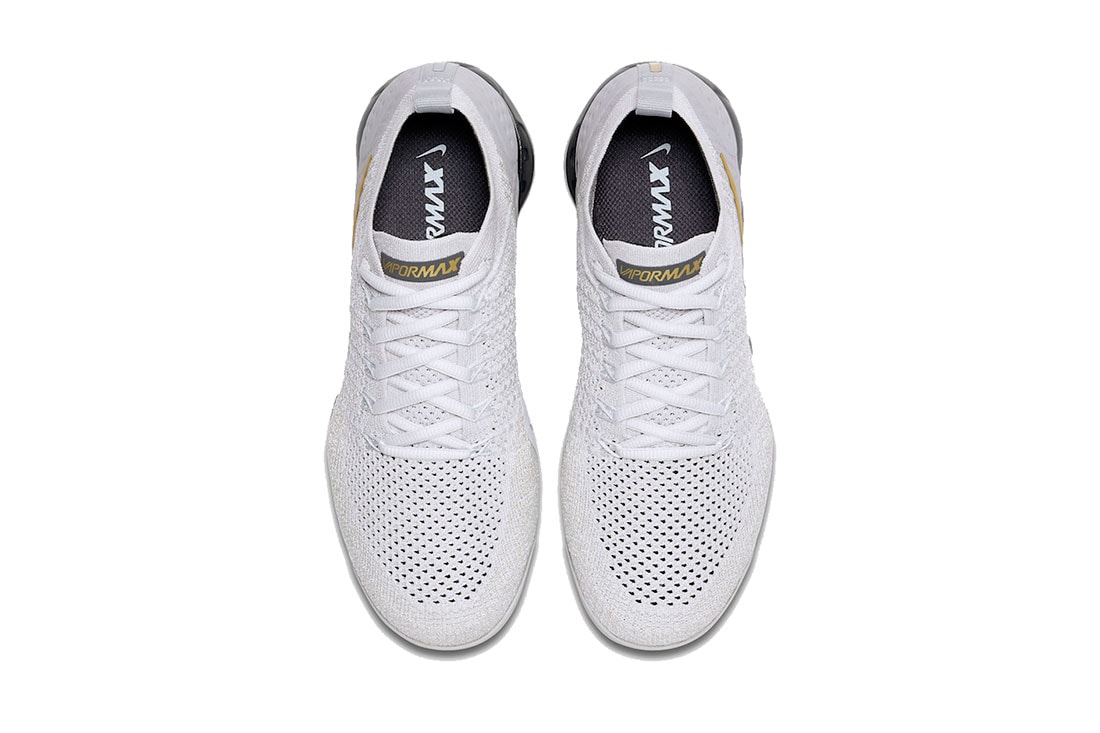 nike air vapormax 2 0 vast grey metallic gold pure platinum dark grey white 2018 november nike sportswear footwear