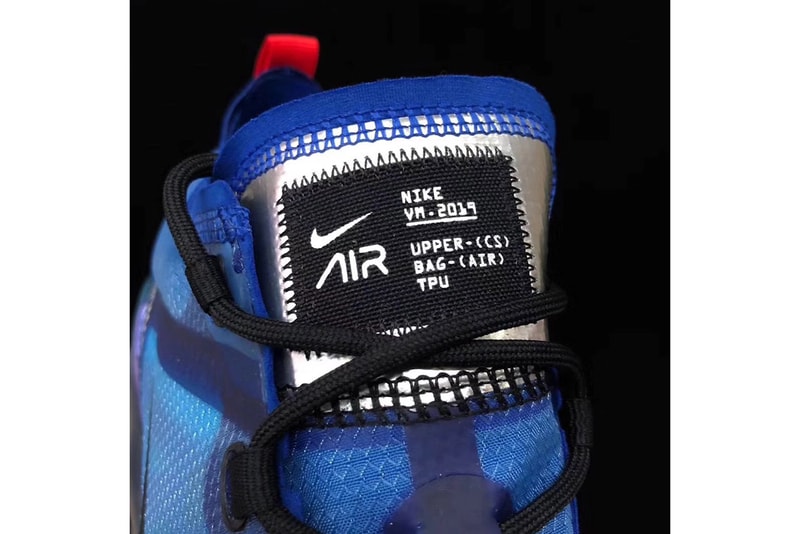 Nike Air Vapormax 2019 blue black red silver update evolution silhouette sneaker trainer first look kicks closer