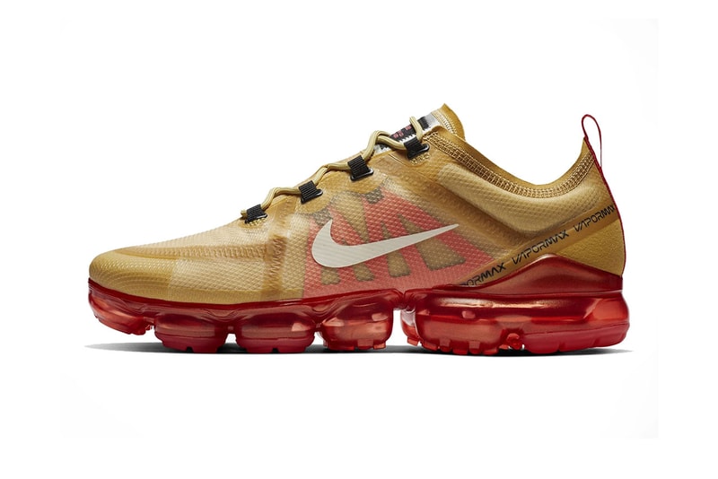 nike air vapormax 2019 gold red footwear nike sportswear