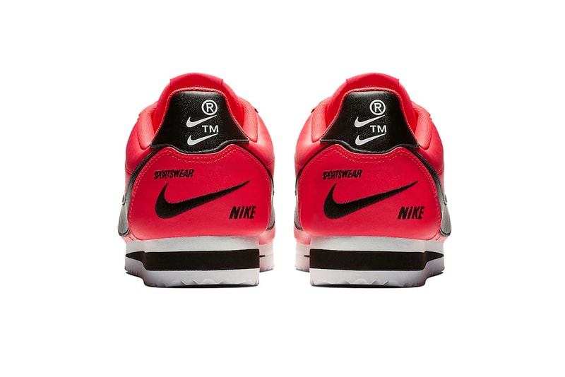 nike cortez premium red orbit black white 2018 november nike sportswear footwear