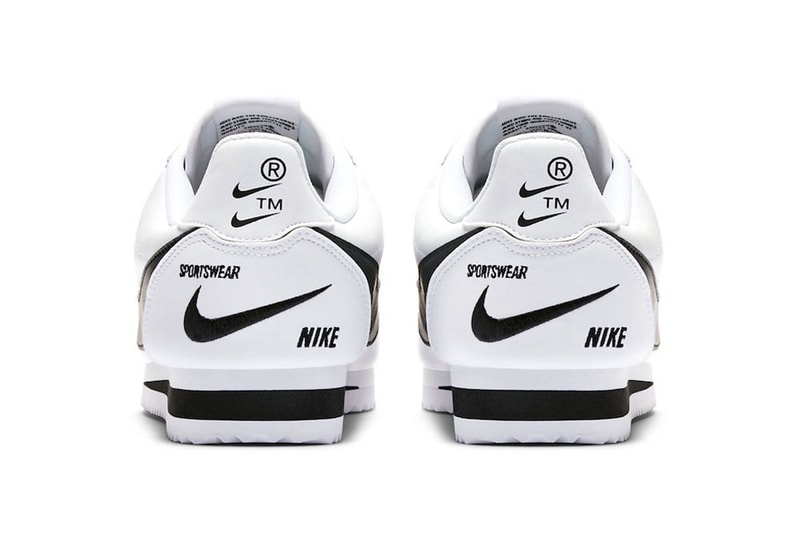 nike cortez premium swoosh white black 2018 footwear nike sportswear trademark ™ registered ®