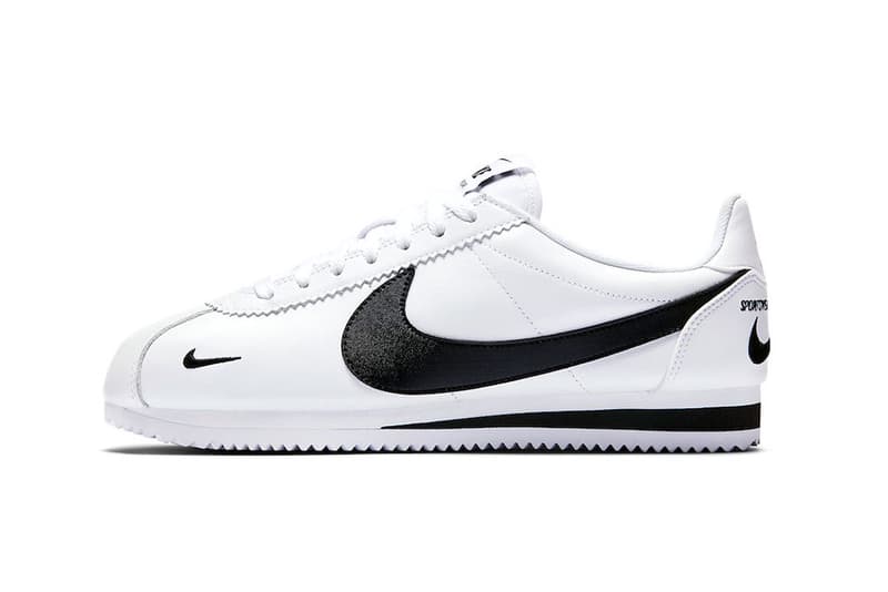 Nike Cortez Swoosh Logos White/Black