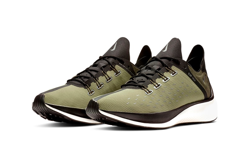 Nike EXP-X14 Olive release date details information closer look military inspired influenced aesthetic