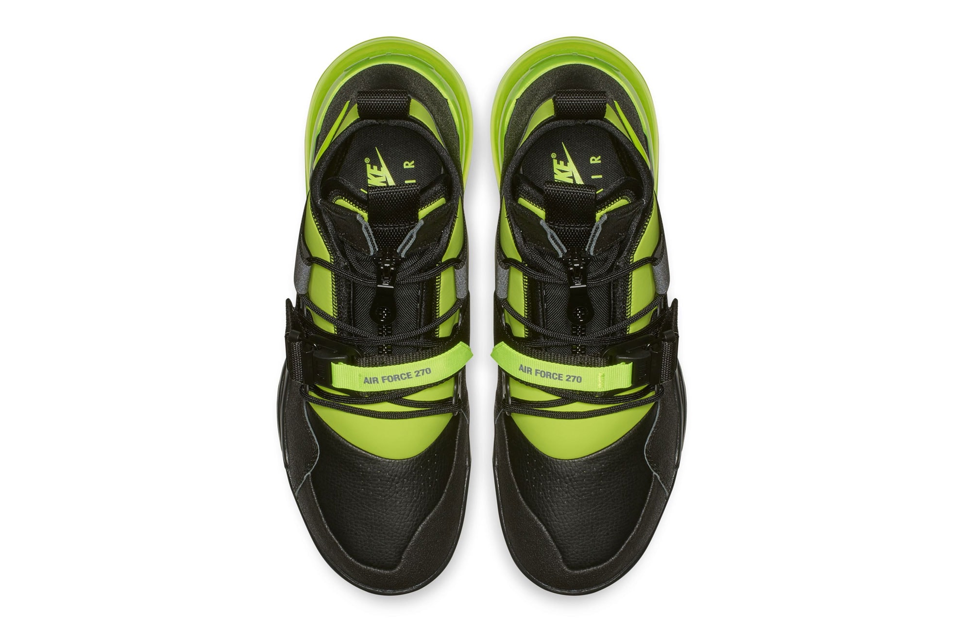  Nike Air Force 270 Utility "Volt" Release Date  leather neoprene neon green
