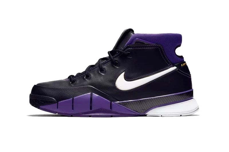 nike kobe 1 protro black white varsity purple release date 2018 october footwear nike basketball kobe bryant