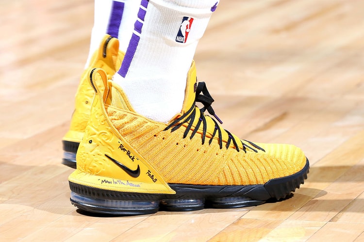 Lebron James Comes Close to a Triple-Double in "Yellow/Black" LeBron 16 PE