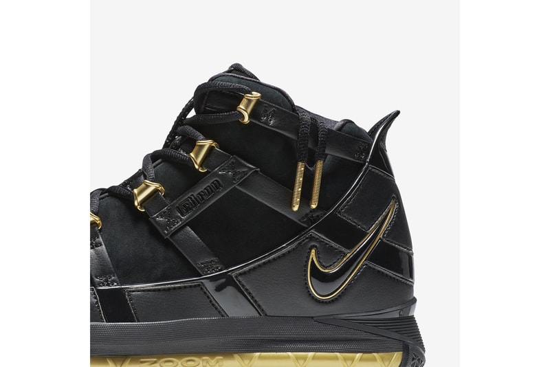 Nike Zoom LeBron 3 Retro "Black/metallic Gold" Rerelease 2018 return sneaker colorway og lebron james price info date
