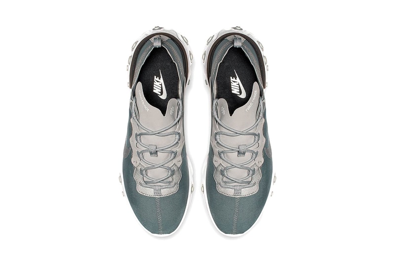 nike react element 55 silver white 2018 footwear nike sportswear 