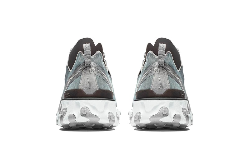 nike react element 55 silver white 2018 footwear nike sportswear 