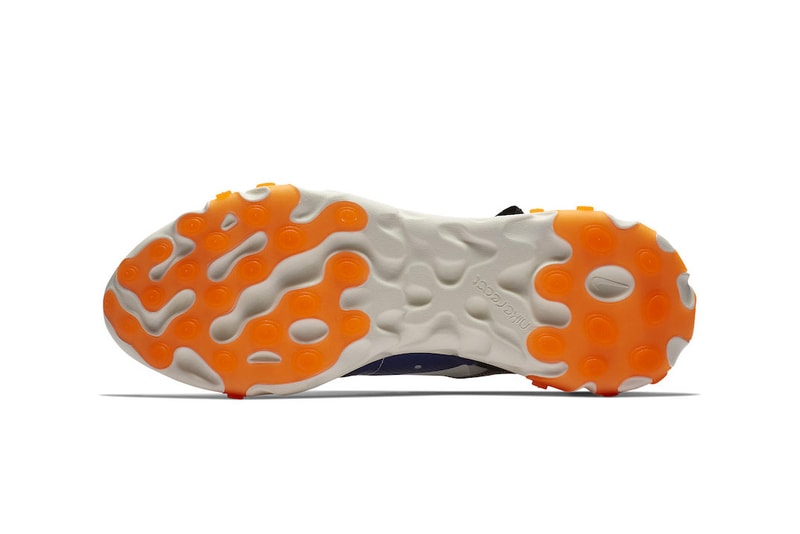 Nike's React Element 87 "Thunder Blue/Total Orange" Release Date blue black grey orange info price purchase online sneaker colorway