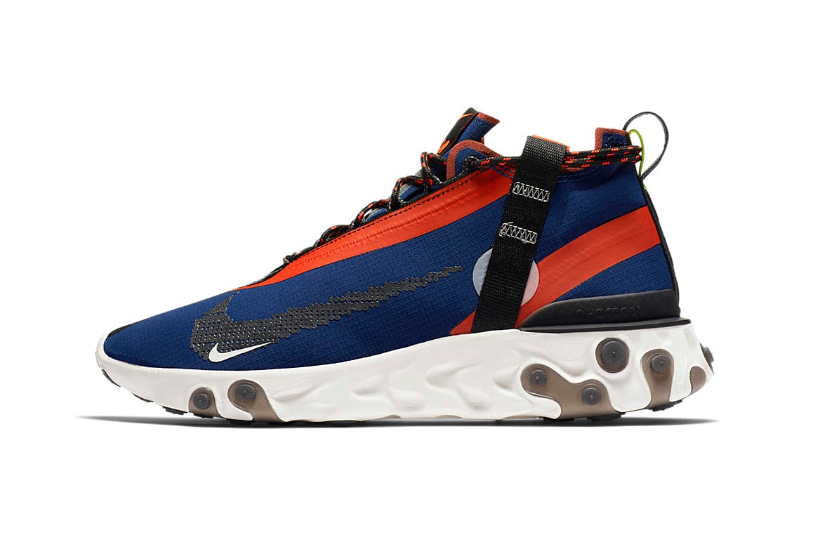 Nike React Runner Mid WR ISPA First Official Look 87 55 Release Details Closer White Orange Black Blue Red Information sneakers trainer footwear