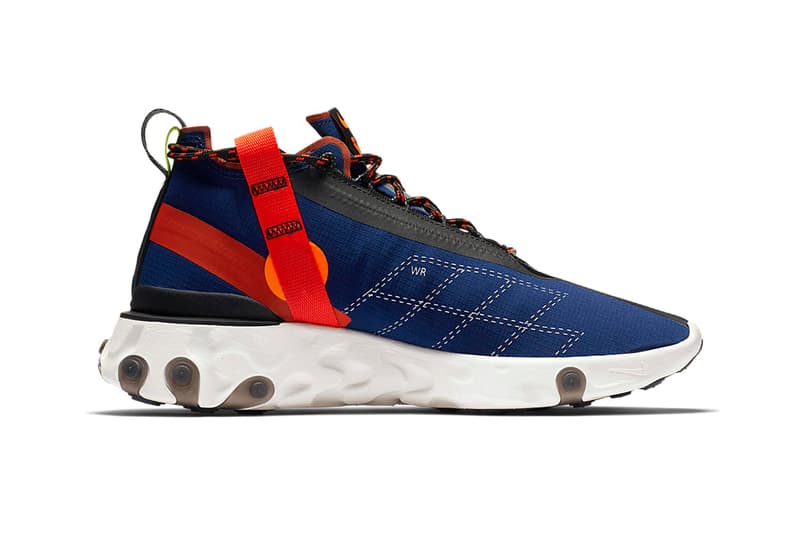 Nike React Runner Mid WR ISPA First Official Look 87 55 Release Details Closer White Orange Black Blue Red Information sneakers trainer footwear