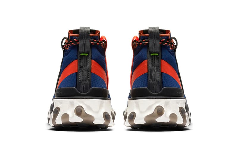 Nike React Runner Mid WR ISPA First Official Look 87 55 Release Details Closer White Orange Black Blue Red Information sneakers trainer footwear