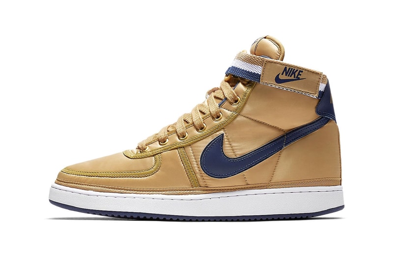 Nike Vandal High Supreme "Gold/Navy" swoosh