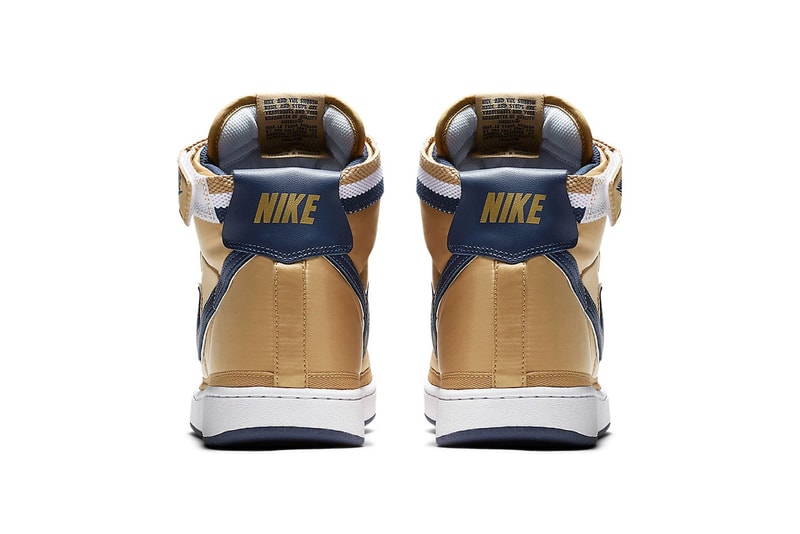 Nike Vandal High Supreme "Gold/Navy" swoosh