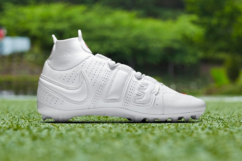 Nike Vapor Untouchable Pro 3 OBJ Uptempo Cleat Odell Beckham Jr. football grid iron sports Nike Air More Uptempo Philadelphia Eagles New York Giants footwear performance NFL