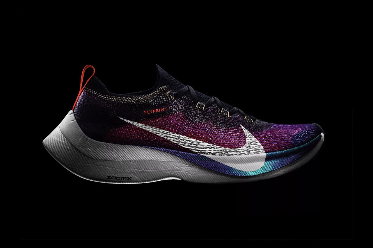 Nike VaporFly Elite Flyprint 3D Release Info Date Black Purple Iridescent ZoomX Red New 2018