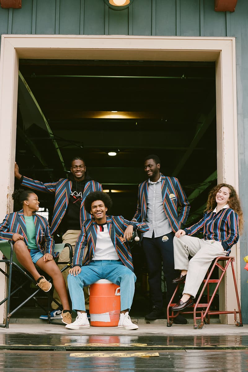 NOAH rowing blazers capsule collaboration collection rugby polo shirt blazer bronx brooklyn manhattan staten island burough new york charity jack carlson brendon babenzian