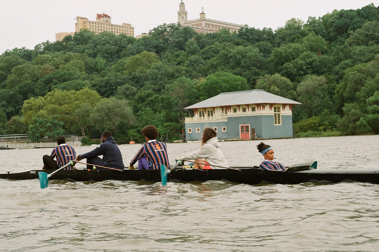 NOAH rowing blazers capsule collaboration collection rugby polo shirt blazer bronx brooklyn manhattan staten island burough new york charity jack carlson brendon babenzian