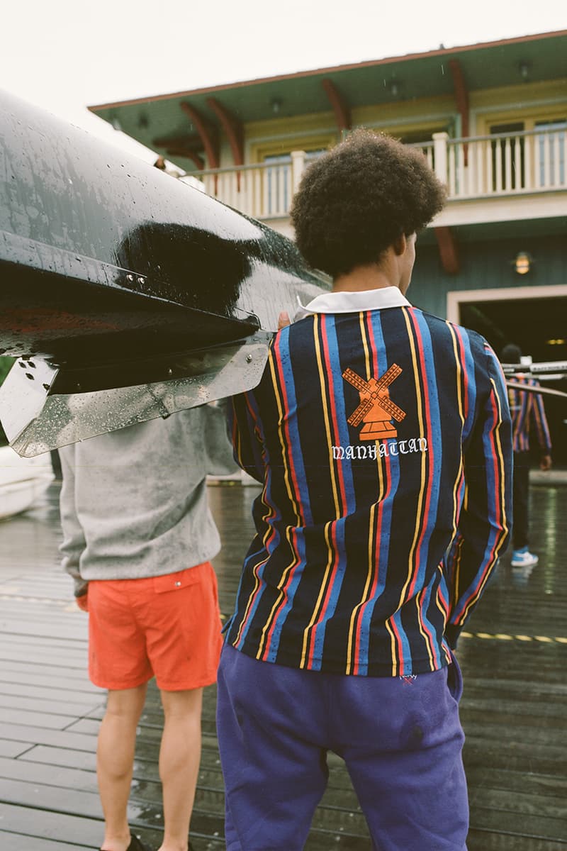 NOAH rowing blazers capsule collaboration collection rugby polo shirt blazer bronx brooklyn manhattan staten island burough new york charity jack carlson brendon babenzian