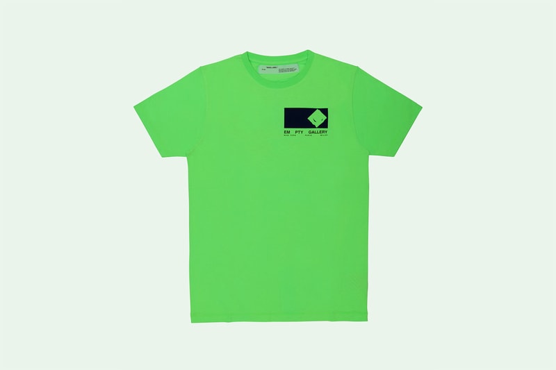 off white empty gallery 2018 fashion t shirt long sleeve short sleeve neon virgil abloh