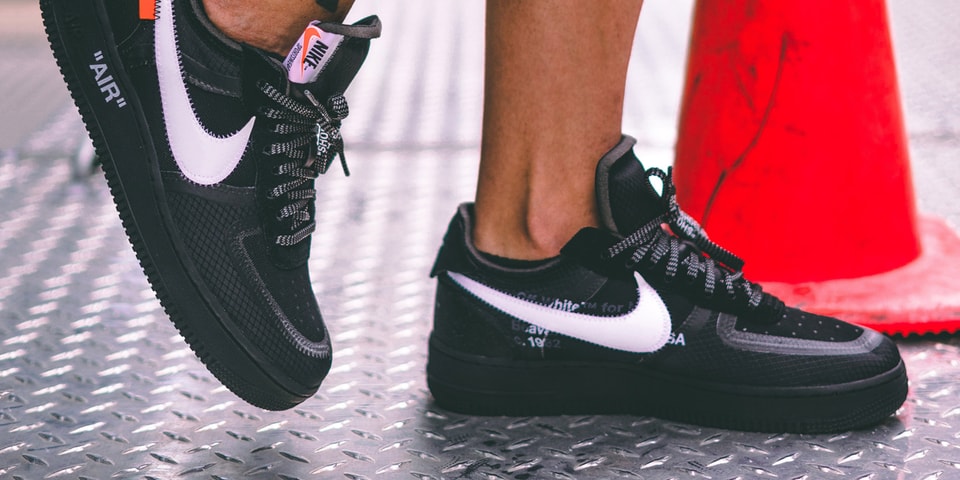 Off-White™ x Nike Black Cone Air Force 1 On-Foot