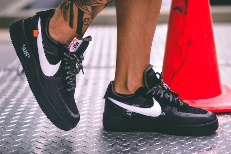 Off White X Nike Black Cone Air Force 1 On Foot Hypebeast Off White X Nike Black Cone Air Force 1 On Foot Hypebeast