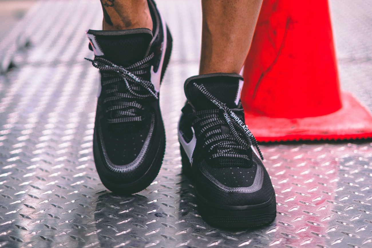 On-Foot Look: Off-White x Air Force 1 'Black Cone' - Sneaker Freaker
