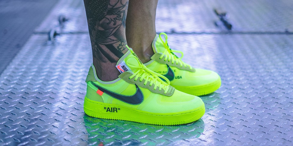 wijk datum maak een foto Off-White™ x Nike Air Force 1 "Volt" On-Foot | Hypebeast