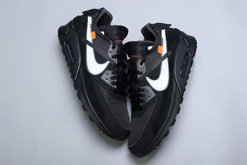 Off-White™ Nike Air Max 90 "Black" Closer Look | Hypebeast