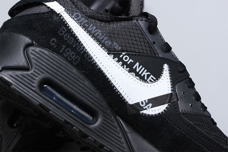Off White X Nike Air Max 90 Black Closer Look Hypebeast Off White X Nike Air Max 90 Black Closer Look Hypebeast
