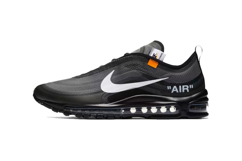 off white nike air max 97 virgil abloh 2018 nike sportswear footwear black white cone black
