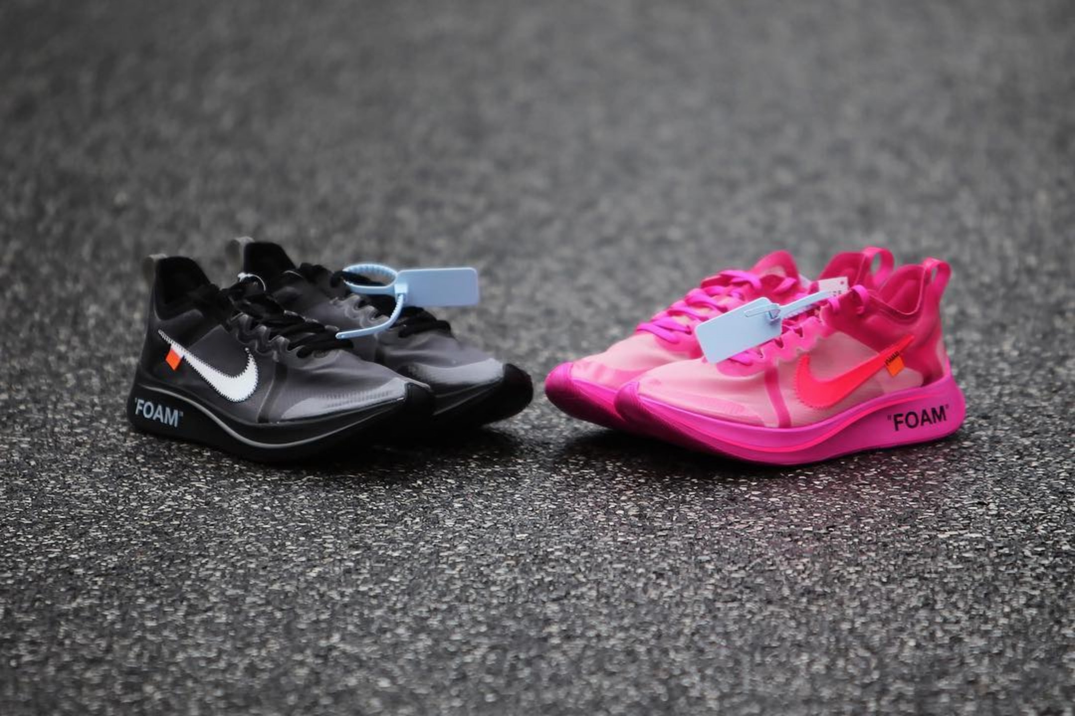 Off-White™ x Nike Zoom Fly SP Pink & Black Date