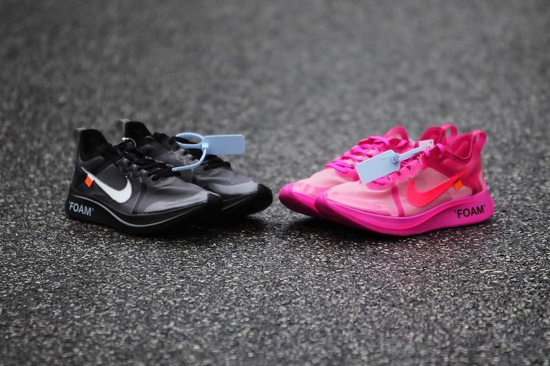Off-White Nike Zoom Fly SP Closer Look Pink Black Virgil Abloh New Releasing Info Date