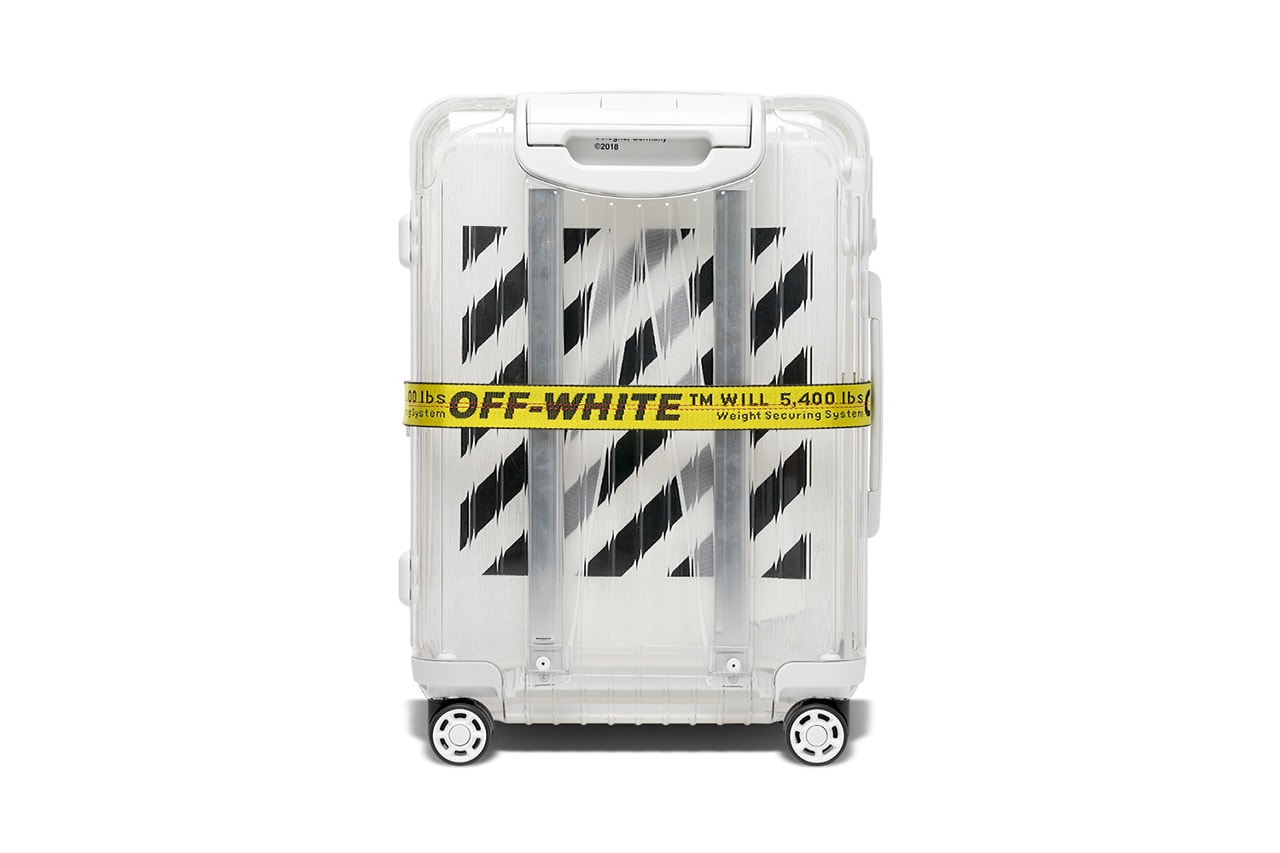 Off-White Transparent Luggage RIMOWA size H 21in x W 15in x D 9in