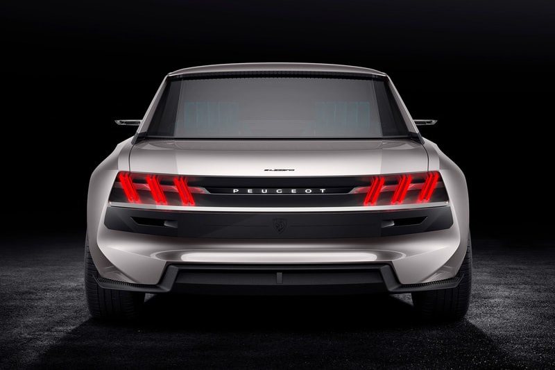 Peugeot e-LEGEND Electric Car Concept autonomous driving sports car automotive AI design closer look 504 coupe